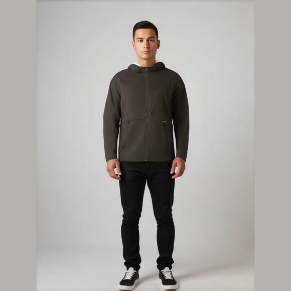 Burton Men's Sz XXL Full Zip Softshell Jacket Black Basic Snowboard Ski Simple - Picture 1 of 12